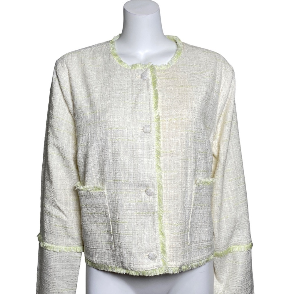 RyeGrass Fringed Blazer Jacket Size XL